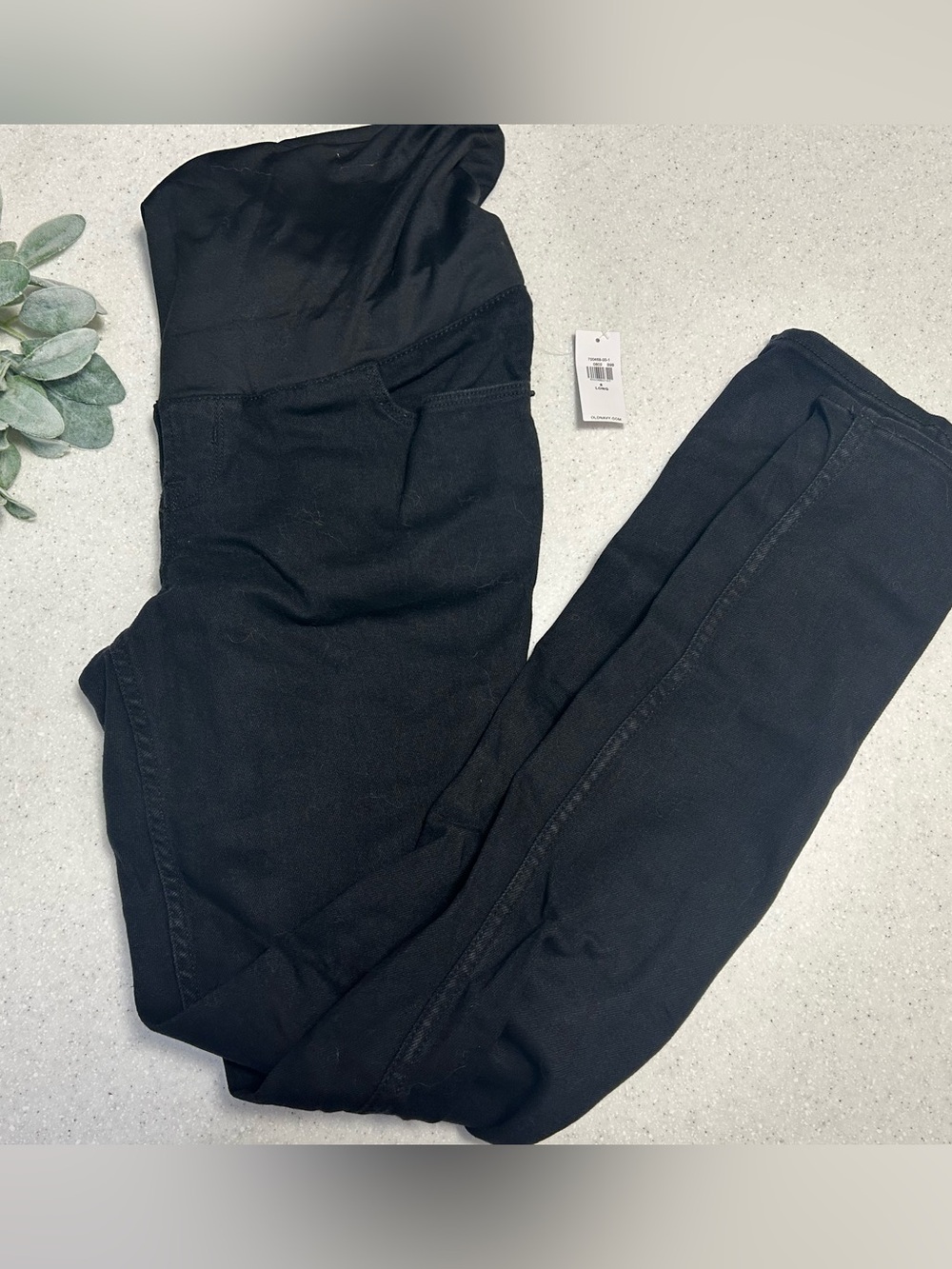 NWT Old Navy Black Full Panel Maternity Jeans Size 8 Long